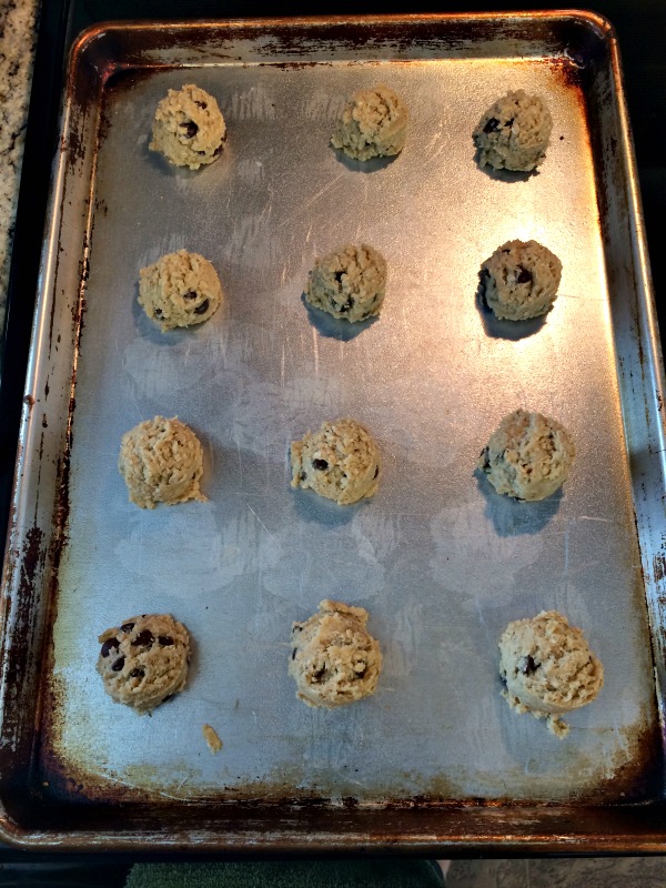 You can tell my cookie sheets are well-loved!