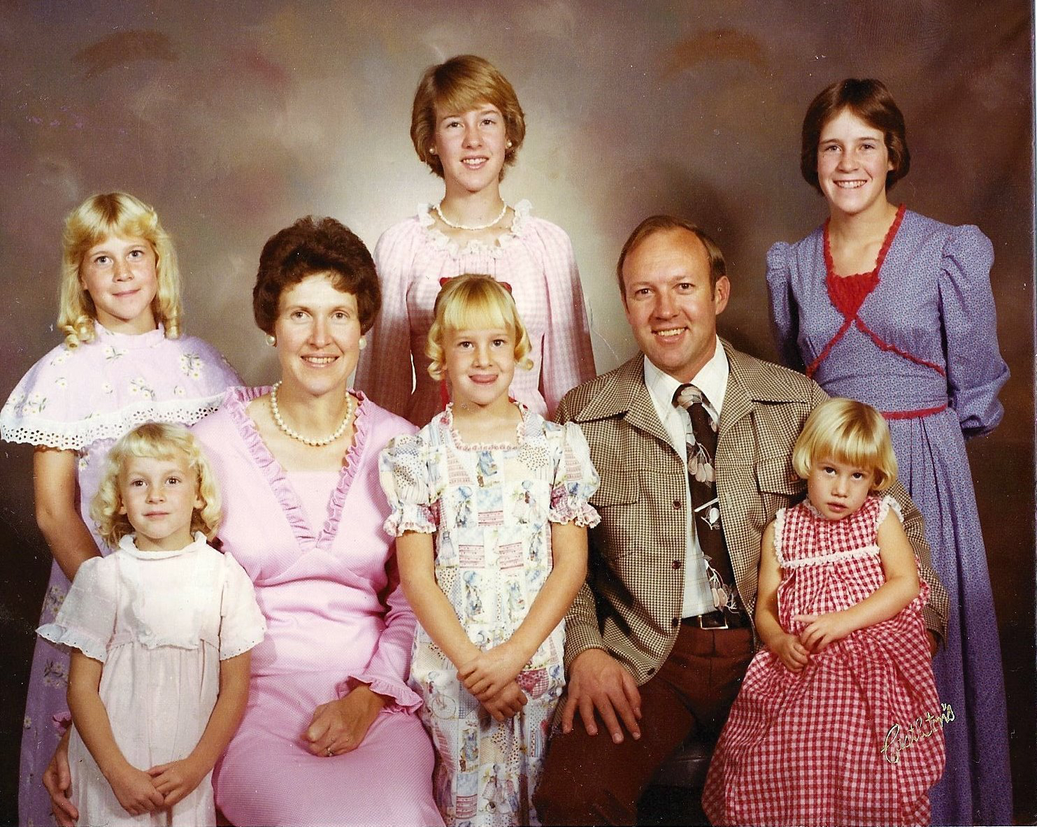 Me, my five sisters, and my parents.