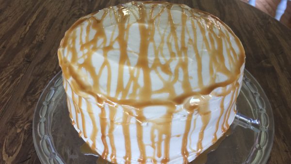 Salted Caramel Layer Cake–Delicious!
