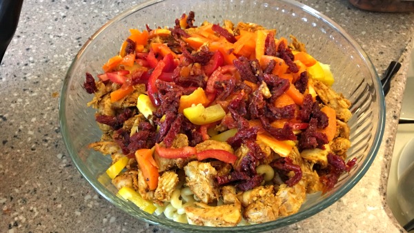 Pasta Salad with Sundried Tomatoes and Pinenuts