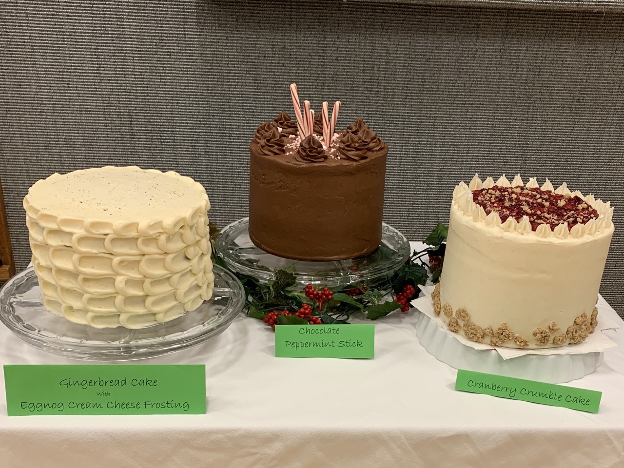 Christmas Cakes: Gingerbread Cake with Eggnog Frosting