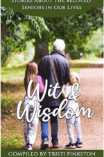 Older man walking with two children